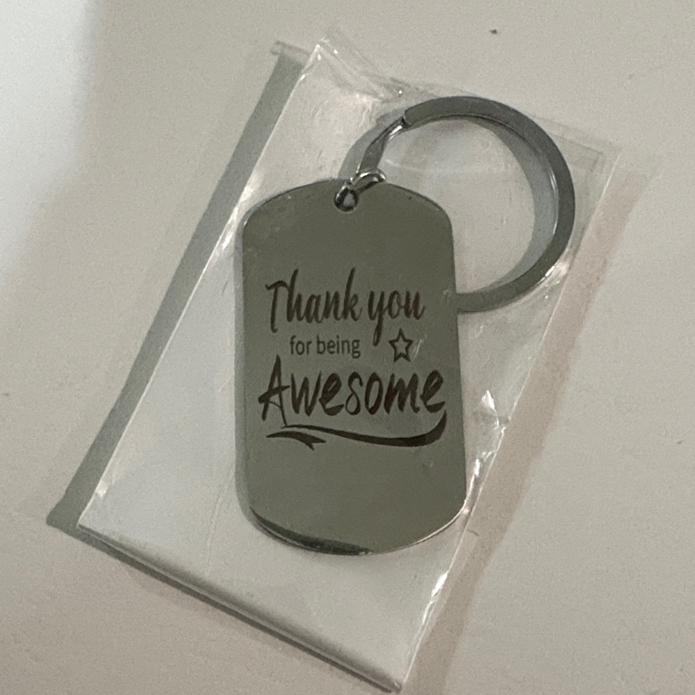 Silver Keychain Accessory